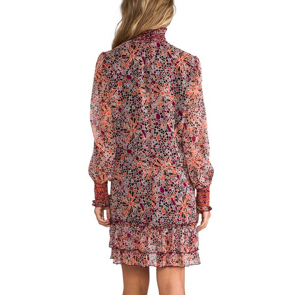 Flora Print Crinkle Chiffon Dress - Picture 3 of 7